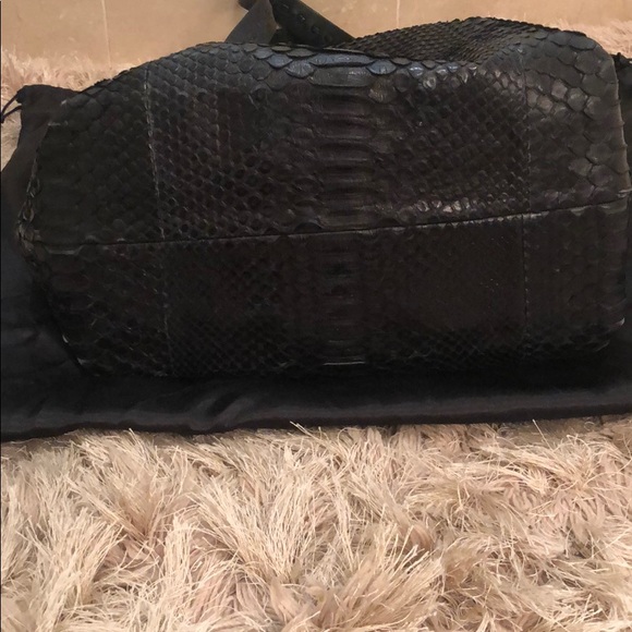 Cashimi black python hobo bag - Picture 7 of 7